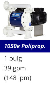 1050e Poliprop. 1 pulg 39 gpm (148 lpm)
